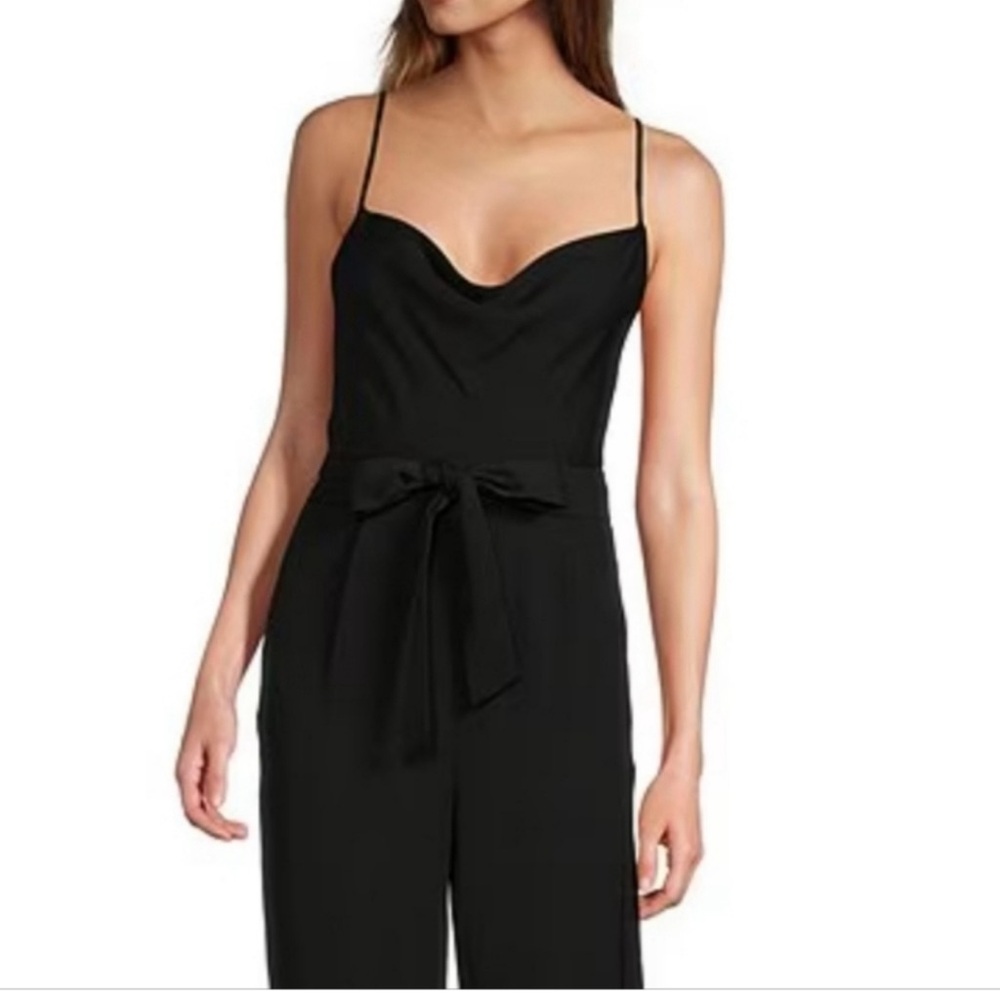 Antonio Melani Elegant Black Spaghetti Strap Jumpsuit NWT